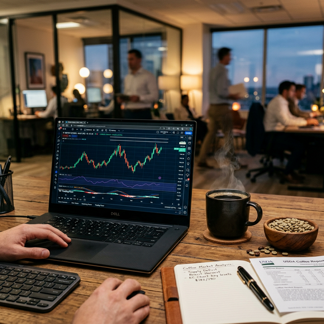 Live Coffee Market Trading Dashboard